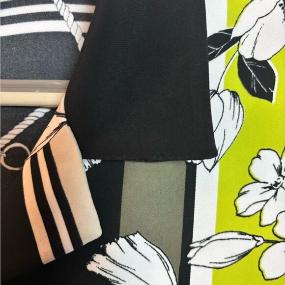 Joseph Ribkoff Green Mixed Media Blouse - Picture 7 of 12